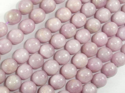 Kunzite Beads, 9mm Round Beads-RainbowBeads