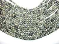 Green Zebra Jasper Beads, 6mm Round Beads-RainbowBeads