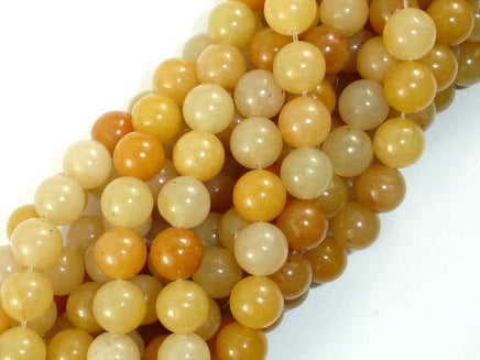 Yellow Aventurine Beads, 8mm(8.5mm) Round Beads-RainbowBeads