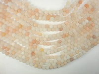 Matte Pink Aventurine Beads, 6mm Round Beads-RainbowBeads