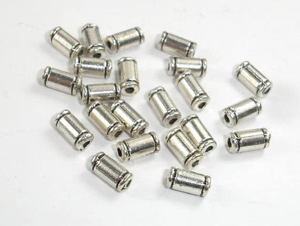 Metal Beads, Metal Tube Spacer, Zinc Alloy, Antique Silver Tone 100pcs-RainbowBeads