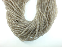 Gray Agate Beads, 4mm, Round Beads-RainbowBeads