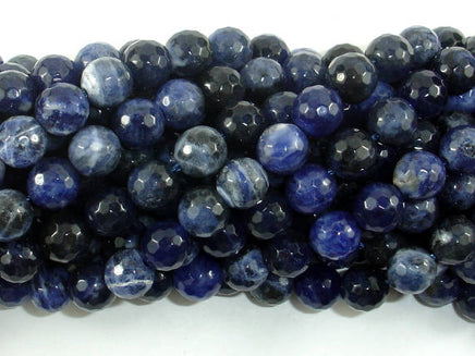 Sodalite Beads, 8mm Faceted Round Beads-RainbowBeads