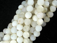 Druzy Agate Beads, Geode Beads, 8mm Round Beads-RainbowBeads