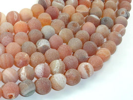 Druzy Agate Beads, Geode Beads, 10mm, Round Beads-RainbowBeads