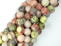 Spicy Jasper Beads, Plum Blossom Jasper, 10mm Round-RainbowBeads