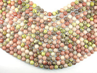 Spicy Jasper Beads, Plum Blossom Jasper, 10mm Round-RainbowBeads