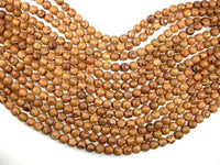 Tibetan Agate, 8mm (8.3mm) Round Beads-RainbowBeads