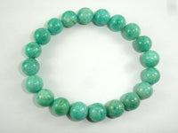 African Amazonite Beads, African Amazonite Bracelet, 9mm, Approx 7.5 Inch-RainbowBeads