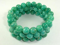 African Amazonite Beads, African Amazonite Bracelet, 9mm, Approx 7.5 Inch-RainbowBeads