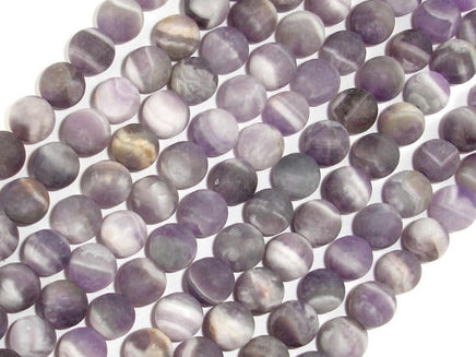 Matte Amethyst Beads, Matte Dog Tooth Amethyst, Round, 8mm-RainbowBeads