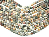 Polychrome Jasper, 10mm Round Beads-RainbowBeads
