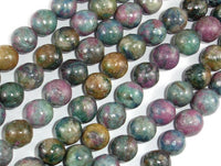 Ruby Apatite, Ruby in Kyanite, 10mm Round-RainbowBeads