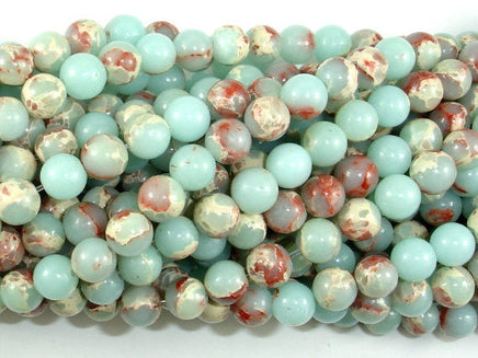 Impression Jasper, 6mm Round Beads-RainbowBeads