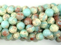 Impression Jasper, 10mm Round Beads-RainbowBeads