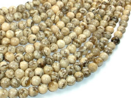Feldspath Beads, Tiger Jasper Beads, 6mm-RainbowBeads