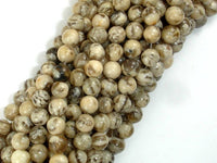 Feldspath Beads, Tiger Jasper Beads, 6mm-RainbowBeads