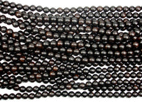 Black Sandalwood Beads, 10mm Round Beads-RainbowBeads