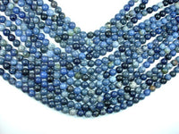 Dumortierite Beads, 8mm Round Beads-RainbowBeads