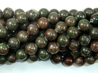 Red Green Garnet Beads, Kashgar Garnet, 10mm Round Beads-RainbowBeads