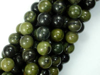 African Green Autumn Jasper Beads, 10mm (10.4mm)-RainbowBeads