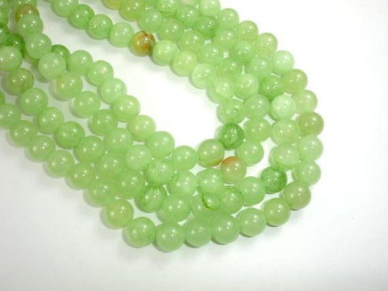 Afghan Jade Beads, Round, 8mm, 16 Inch-RainbowBeads