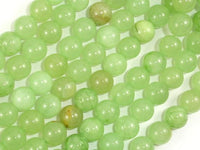 Afghan Jade Beads, Round, 8mm, 16 Inch-RainbowBeads