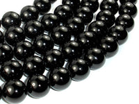 Black Onyx Beads, 14mm Round-RainbowBeads