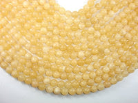 Yellow Jade Beads, 10mm(10.5mm) Round Beads-RainbowBeads