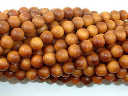 Sandalwood Beads, 6mm Round Beads-RainbowBeads