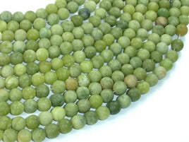 Matte Jade Beads, 6mm(6.5mm) Round Beads-RainbowBeads