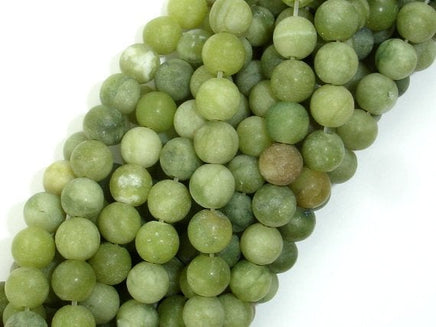 Matte Jade Beads, 6mm(6.5mm) Round Beads-RainbowBeads