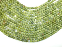 Matte Jade Beads, 6mm(6.5mm) Round Beads-RainbowBeads