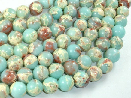 Impression Jasper, 10mm Round Beads-RainbowBeads