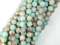 Matte Impression Jasper, 6mm Round Beads-RainbowBeads