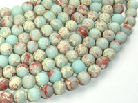 Matte Impression Jasper, 8mm Round Beads-RainbowBeads