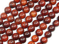 Rosewood Beads, 10mm Round Beads-RainbowBeads