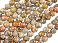 Chert Brecciated Jasper Beads, Round, 8mm-RainbowBeads