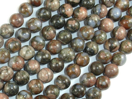 Rhyodacite Beads, 8mm(8.5mm) Round Beads-RainbowBeads