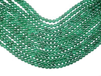 Jade Beads, Emerald, 8mm Round Beads-RainbowBeads