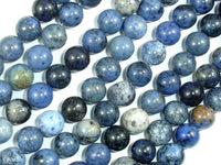 Dumortierite Beads, 8mm Round Beads-RainbowBeads