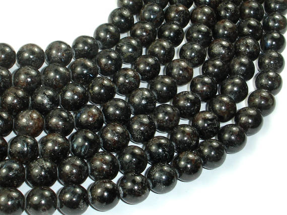 Astrophyllite Beads, Round Beads, Inch
