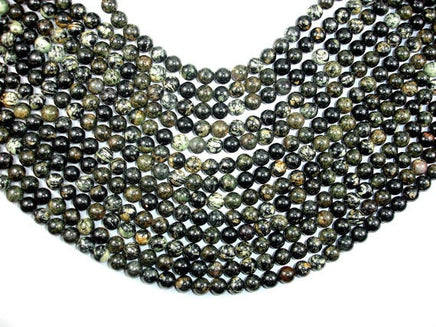 Firework Jasper, 8mm Round Beads-RainbowBeads
