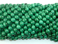 Natural Malachite Beads, 5mm Green Round Beads-RainbowBeads