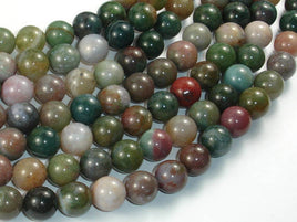 Indian Agate Beads, Fancy Jasper Beads, Round, 10mm-RainbowBeads