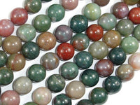 Indian Agate Beads, Fancy Jasper Beads, Round, 10mm-RainbowBeads