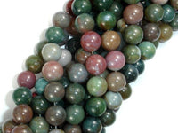 Indian Agate Beads, Fancy Jasper Beads, Round, 10mm-RainbowBeads