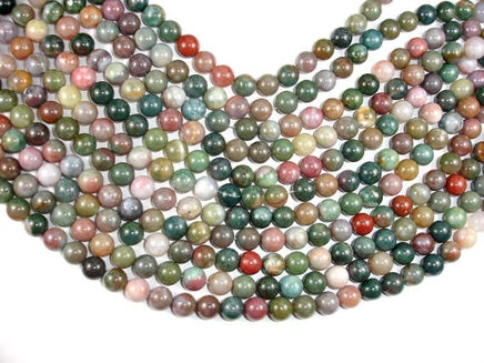 Indian Agate Beads, Fancy Jasper Beads, Round, 10mm-RainbowBeads