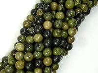 African Green Autumn Jasper Beads, 6mm (6.4mm)-RainbowBeads