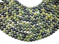 African Green Autumn Jasper Beads, 10mm (10.4mm)-RainbowBeads